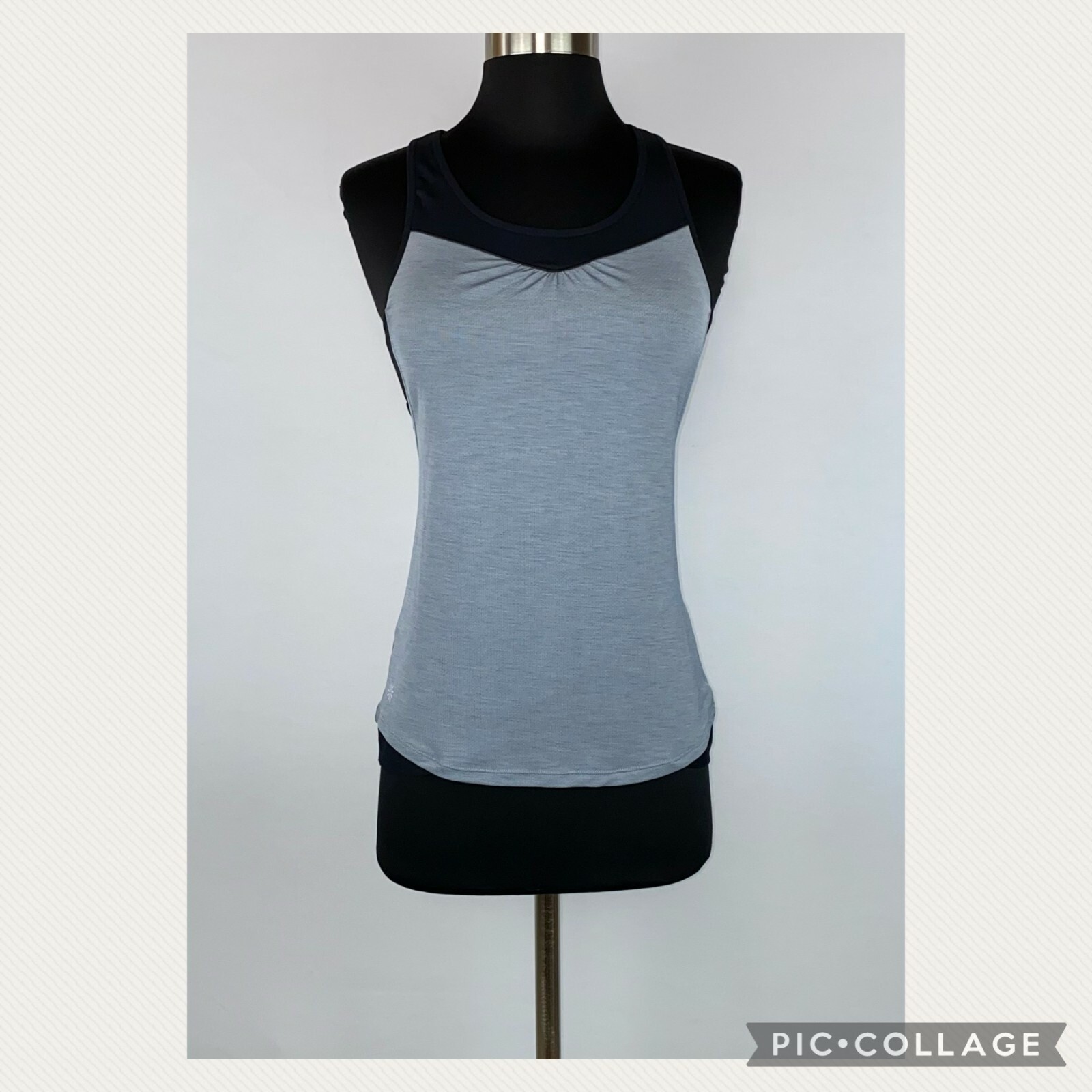 Athleta Mesh Gel Supercharged Tank Top Womens XXS Built In Bra Activewear Gym