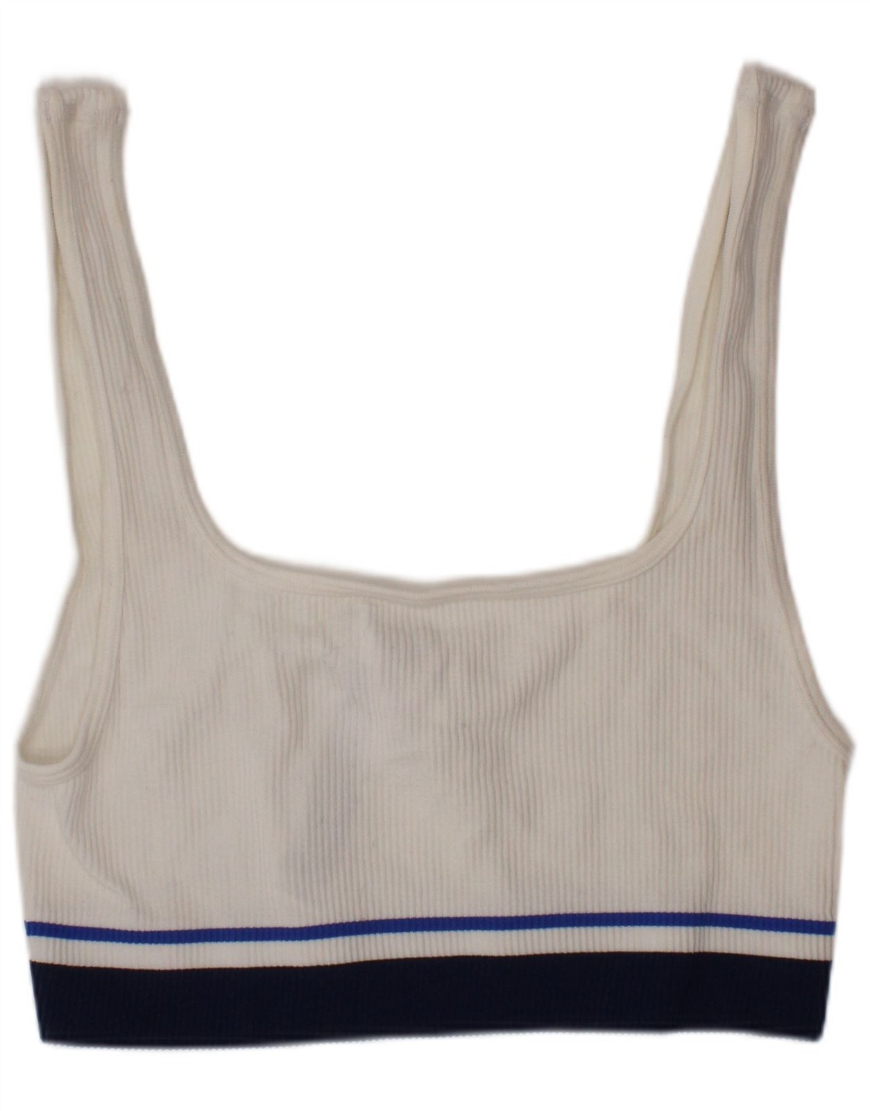 ZARA Womens Sport Bra Vest Top Medium/Large White Nylon K109