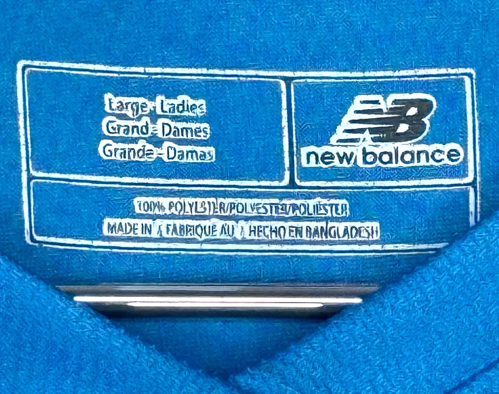 NEW BALANCE BLUE XS L PERFORMANCE V-NECK TANK REFLECTIVE LOGO LADIES NWOT USPSGA