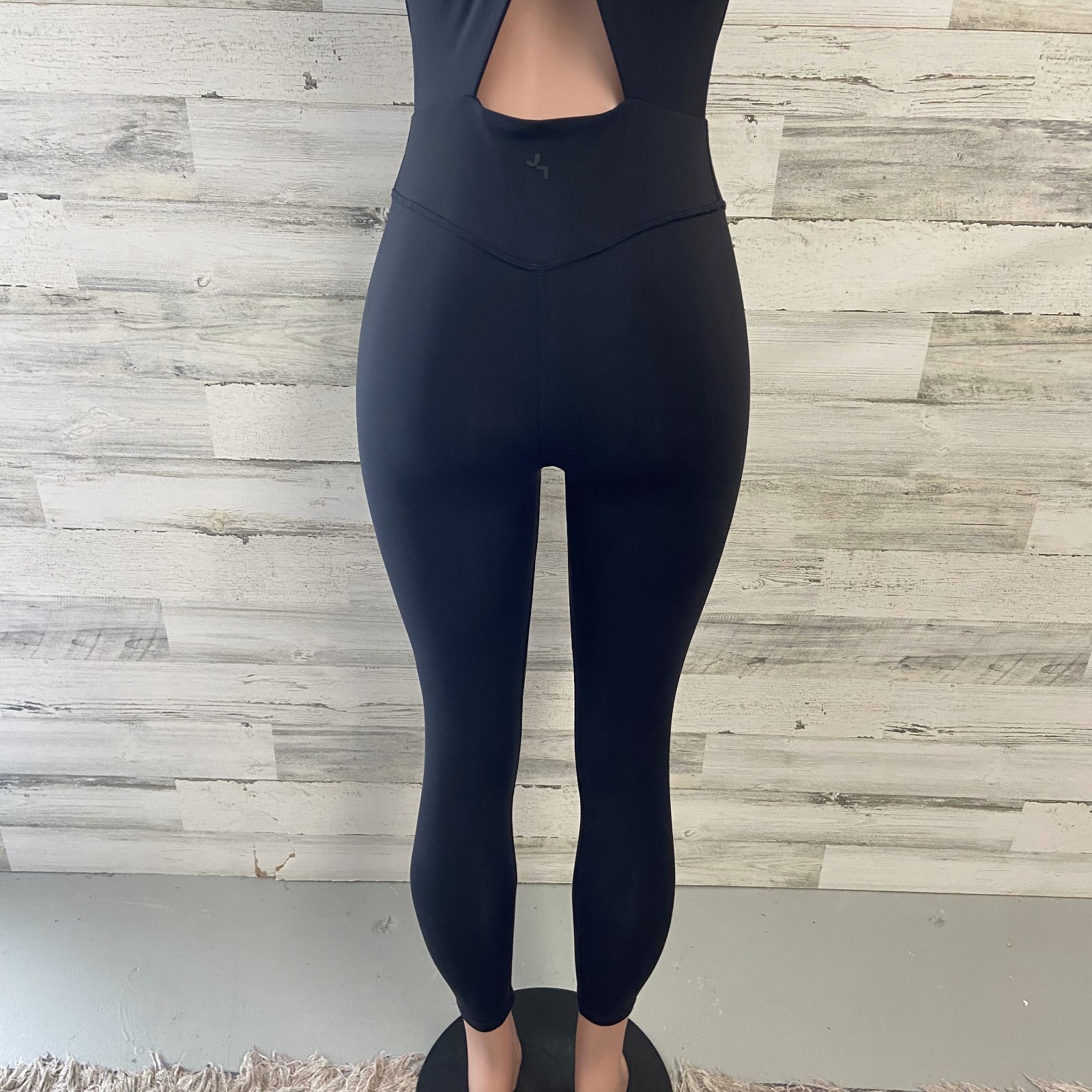 Joylab Cross Back Active Bodysuit Jumpsuit One Pc Black Stretch Sleeveless M NWT