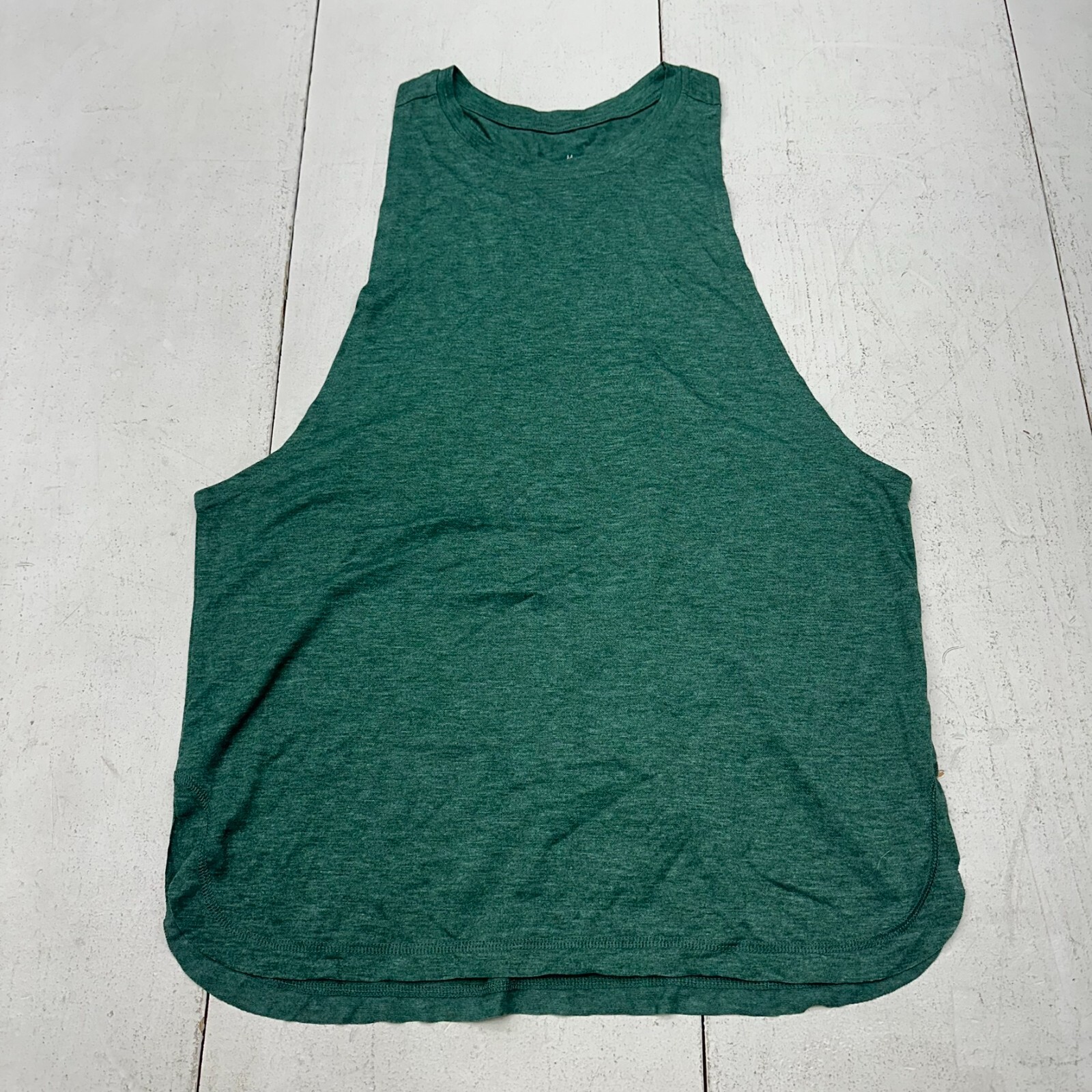 Green Sleeveless Halter Racerback Breathable Athletic Tank Top Womens Size M