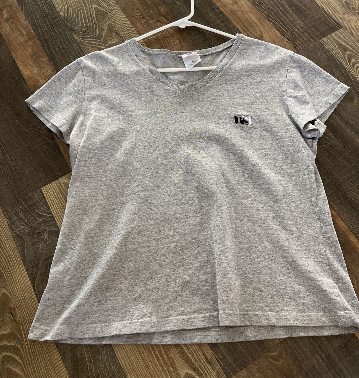 Pro Spirit T-Shirt Classic Grey V-Neckline Made In USA Size M*Read