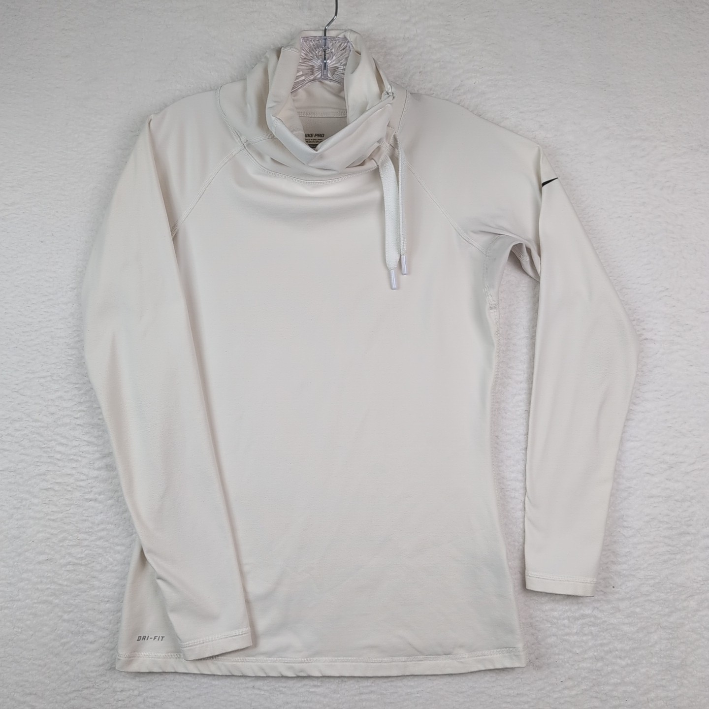 Nike Pro Womens Long Sleeve Training Top 485381-091 White Size Large