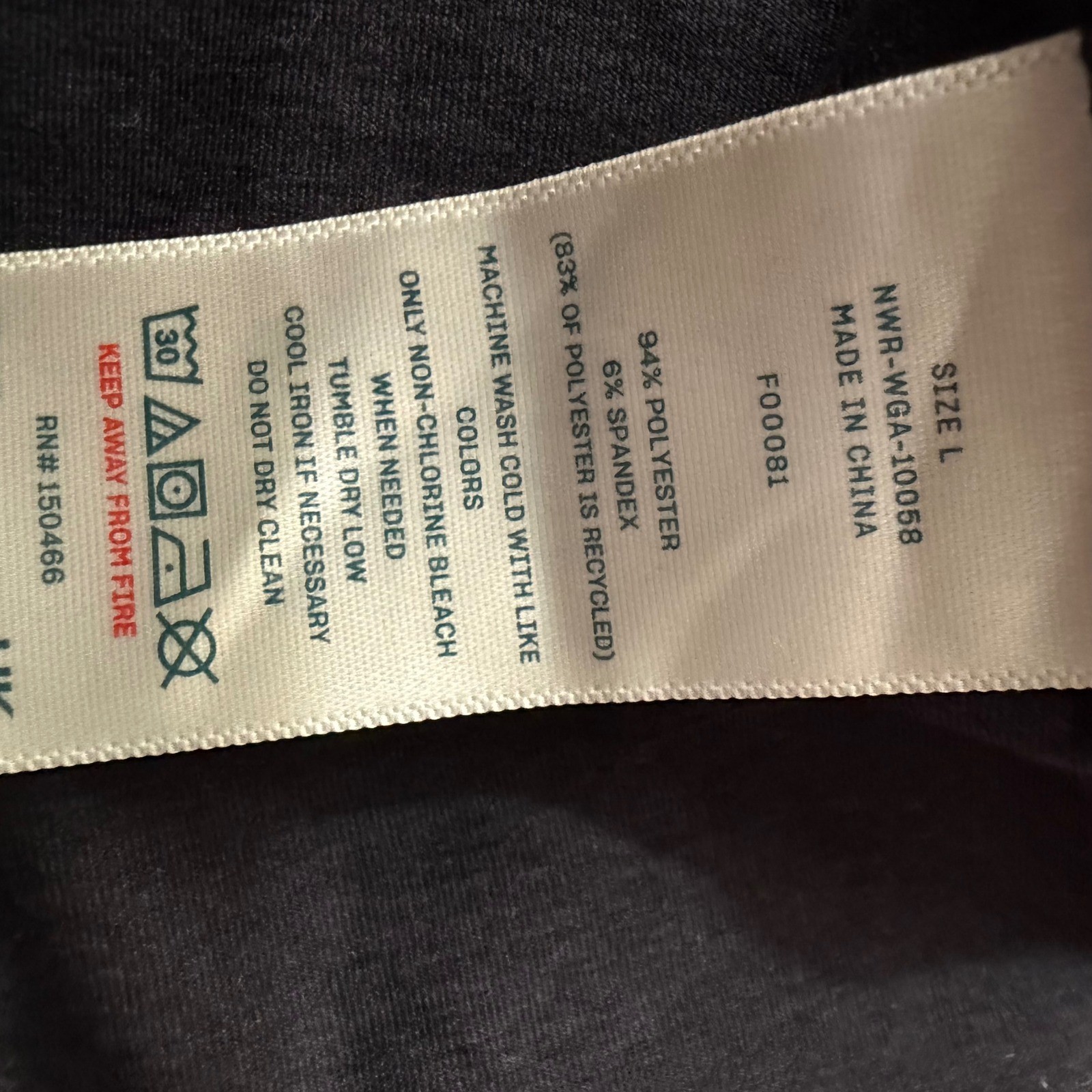 We Wander WeFlex Open Back Tank Top Black Womens Large New