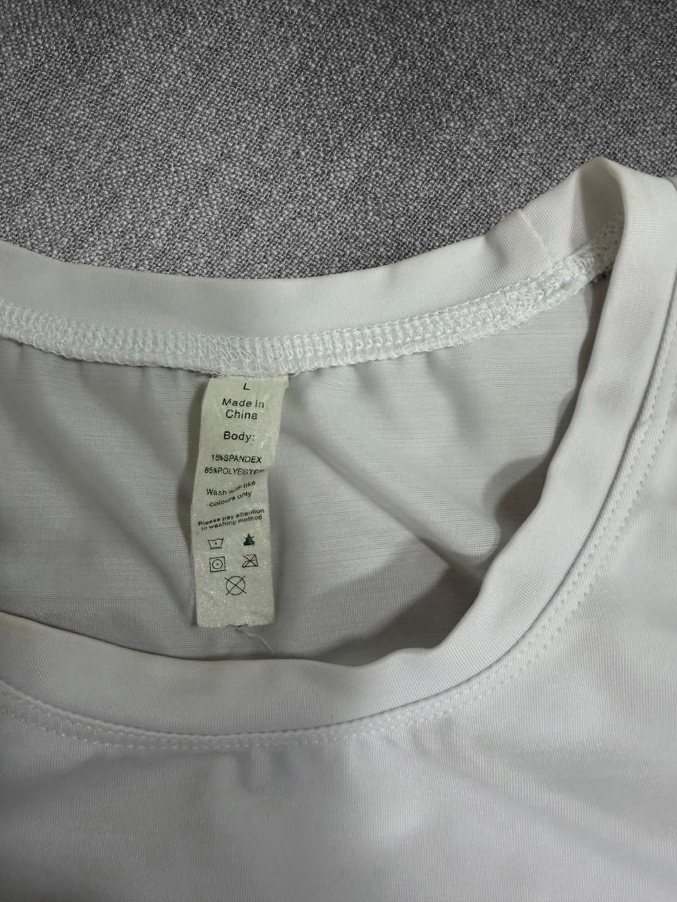 White Long Sleeve Performance Athletic Base Layer