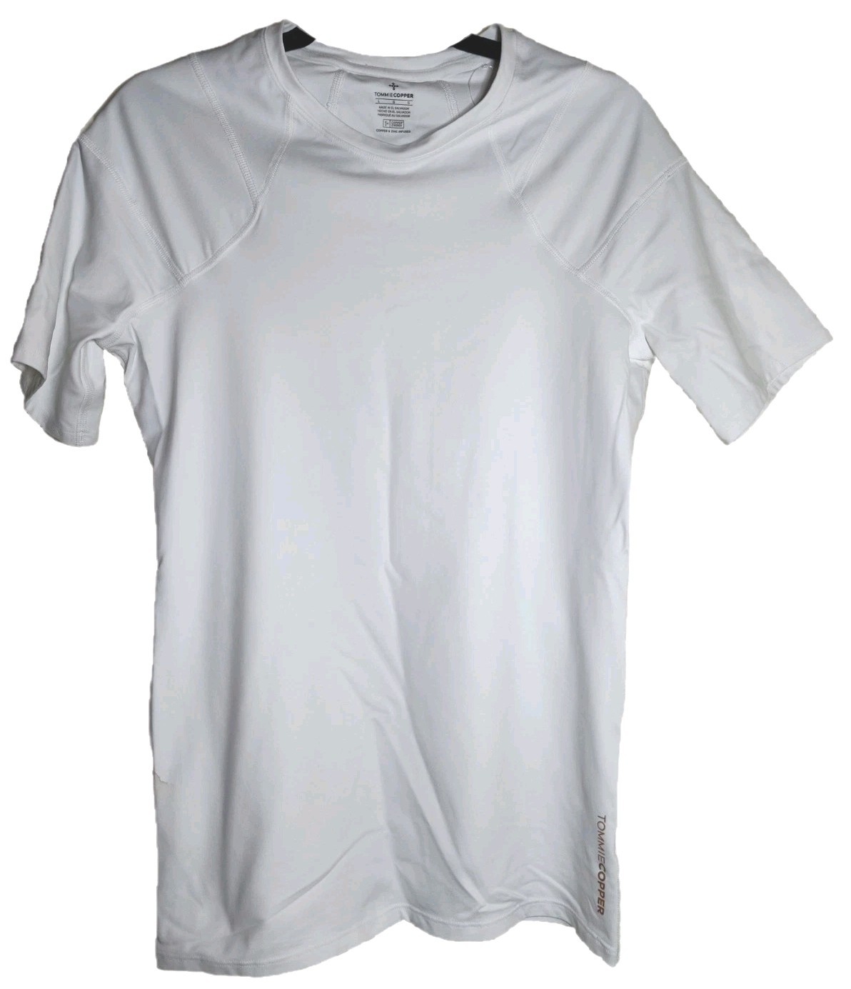 Tommie Copper White Women’s Activewear Compression Back Support Shirt Size L