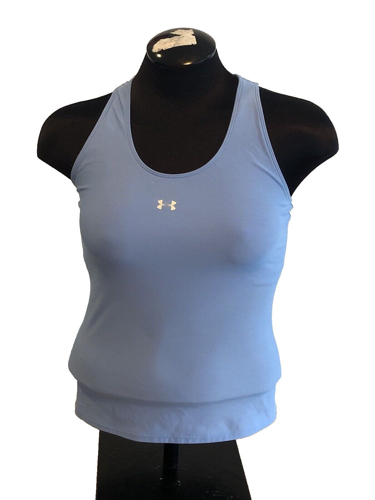 (1) Women’s Under Armour Workout Running Exercise Sports Active TOP XL Blue