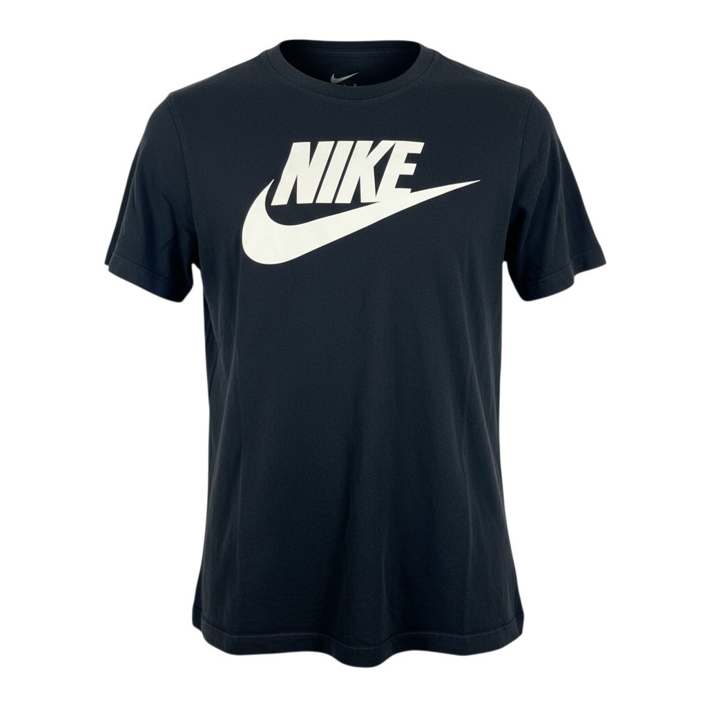 Nike Womens Graphic T Shirt Logo Black Size M Casual Athletic Everyday