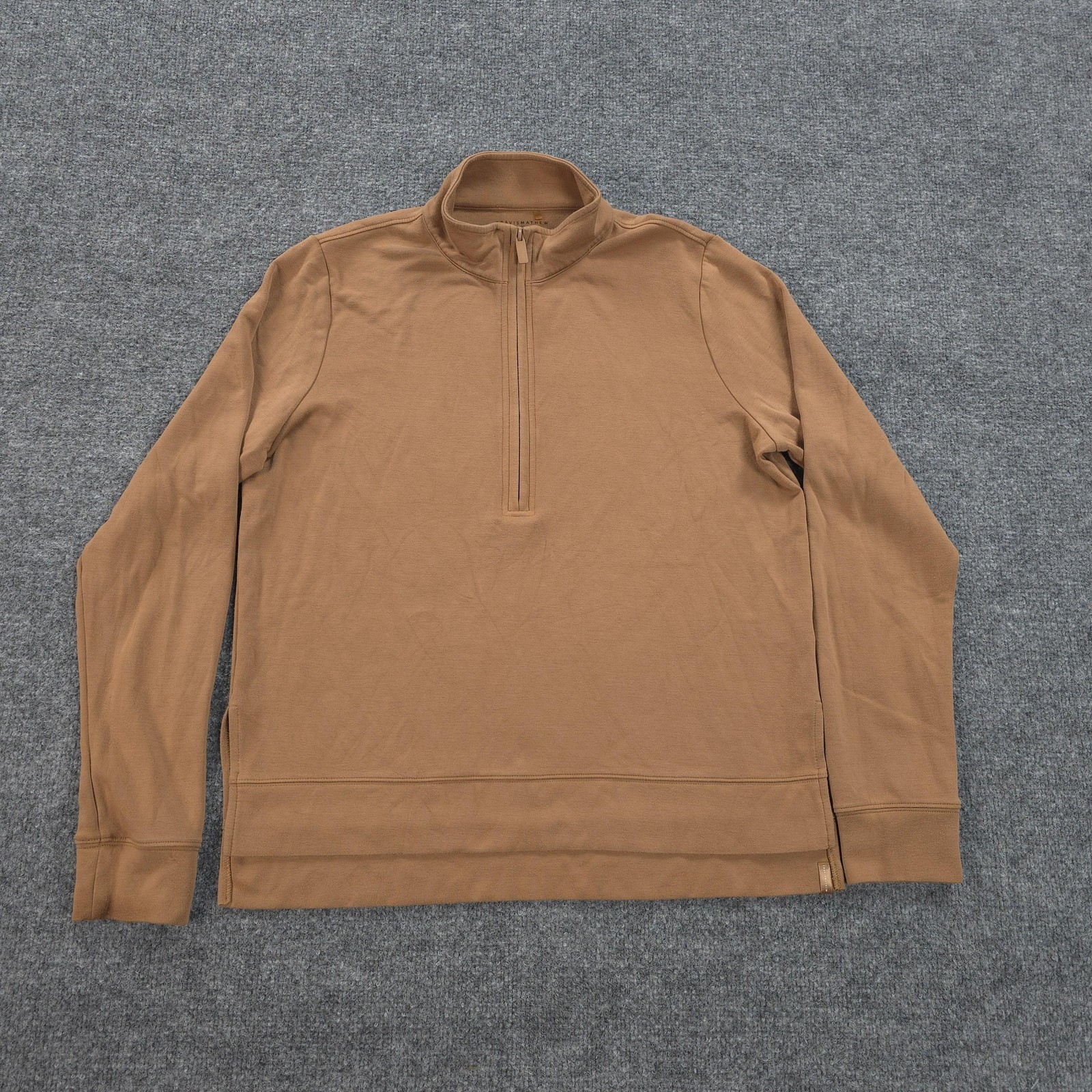 Travis Mathew Sweatshirt Womens M Brown Shadow Mirage Cloud Performance Golf