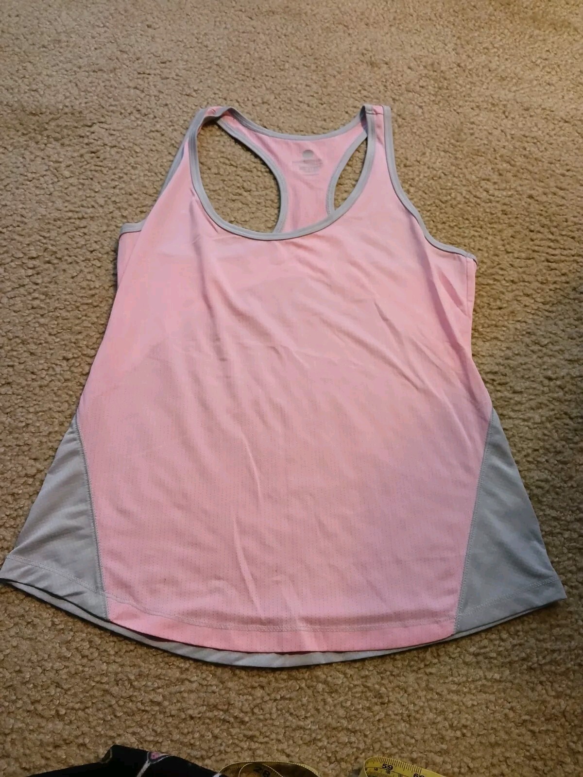 Active By Old Navy Semi- Fitted Tank Top Size Small Women’s Pink And Gray Used