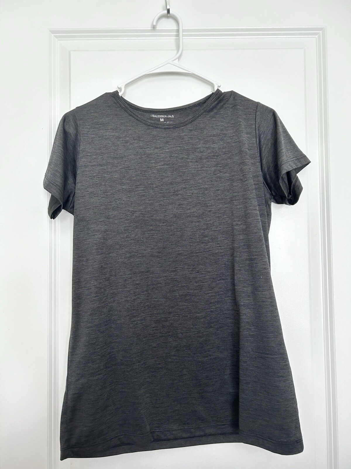 Real Essentials (M) Purple, Black, Grey Athletic Shirts | 3 Pack
