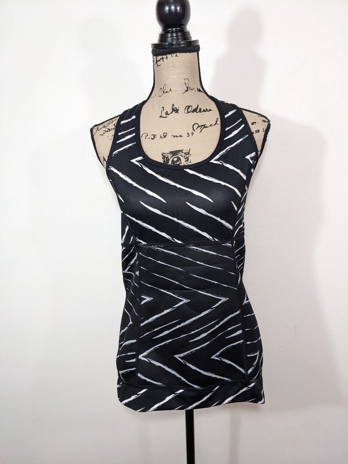 Zaggora Neoprene Workout Hot Tank Top Black White Thermo Fit Technology Large L