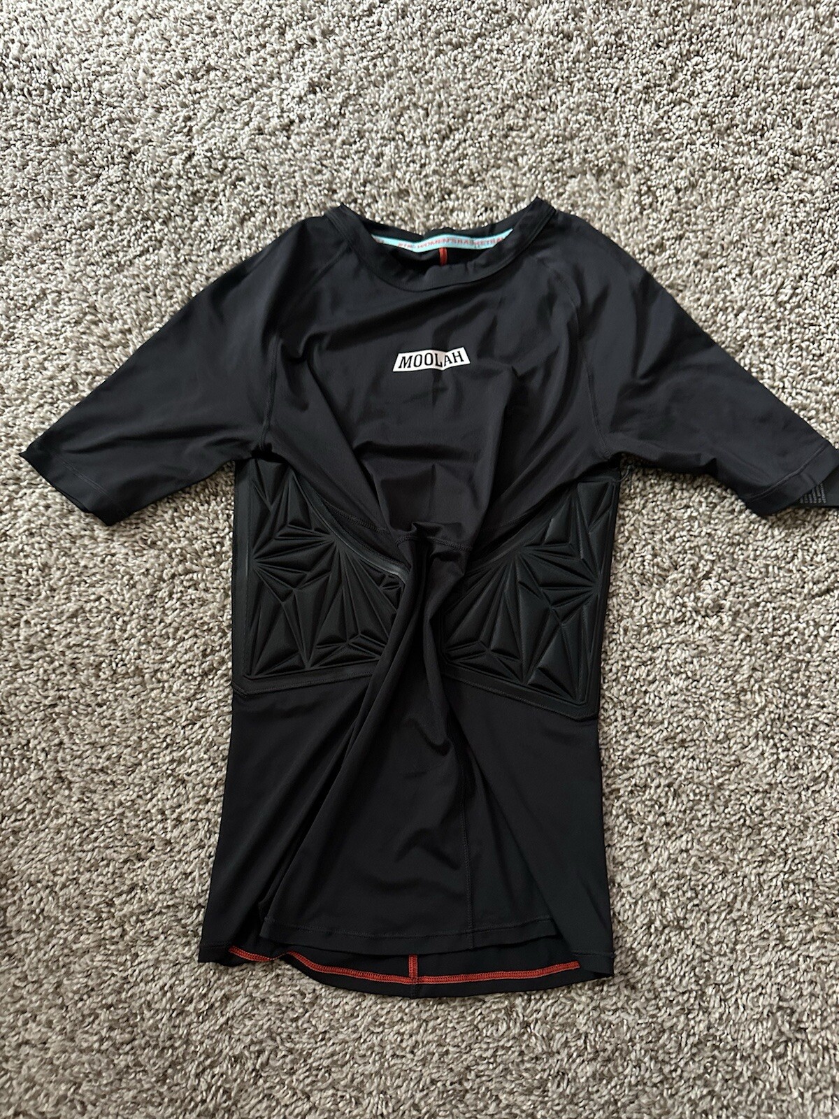 Moolah Kicks Women’s Black Padded Compression Top Short Sleeve Active Medium