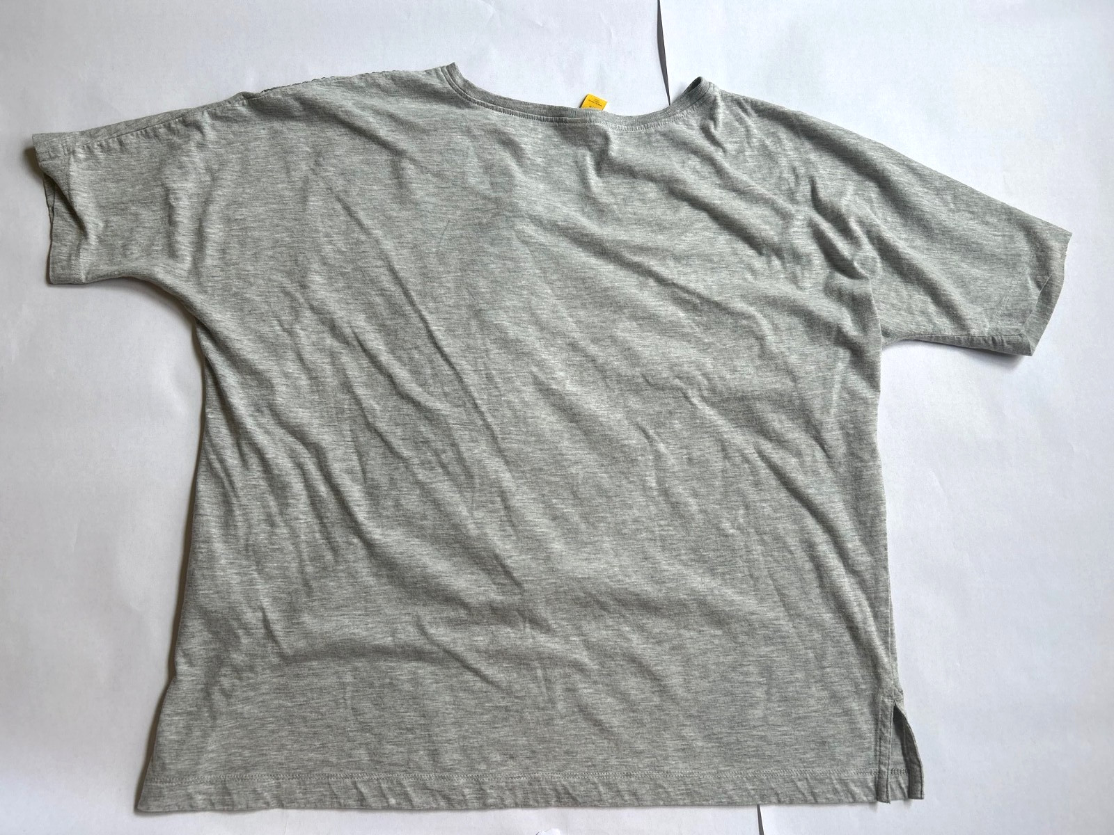Lole Athletic Designer Sequence Heather Gray Cotton Blend Tee Top Size Large