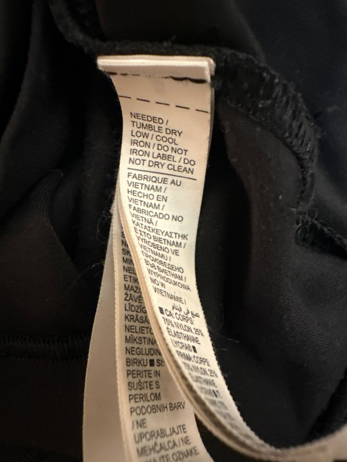 Athleta Wrap Top M Nylon & Elastane Blend Black Long Sleeve Athleisure Yoga