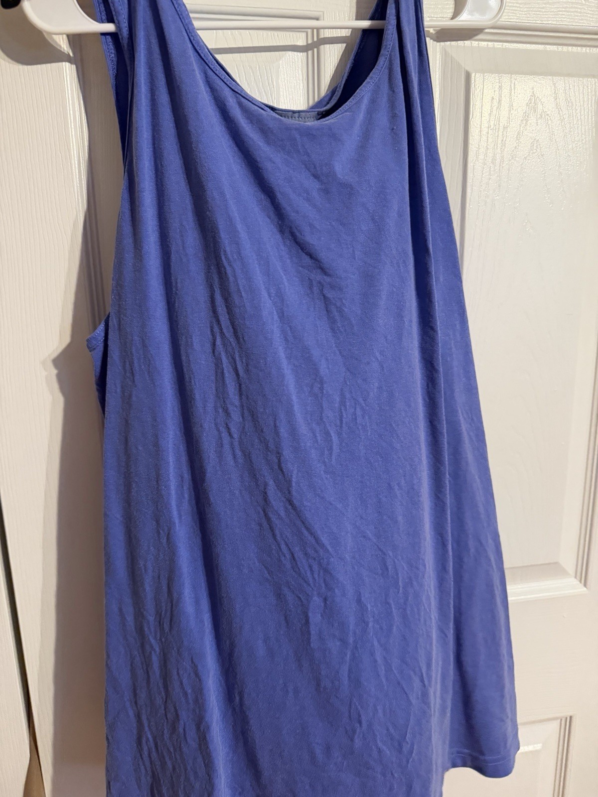 Comfort Colors Women’s Cotton Tank Top Scoop Neck Lightweight Blue L