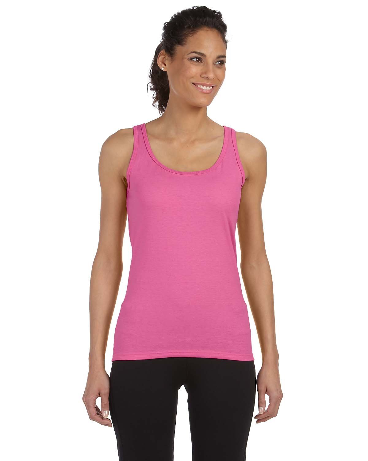 5 Pack Of Gildan Ladies Softstyle Fitted Tank – G642L