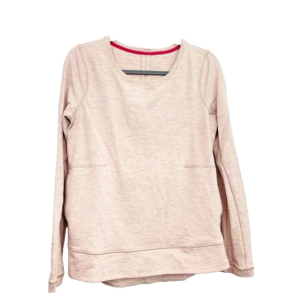 Lululemon Exhalation Pullover II Heathered Marled Mojave Magenta Size Small S/M