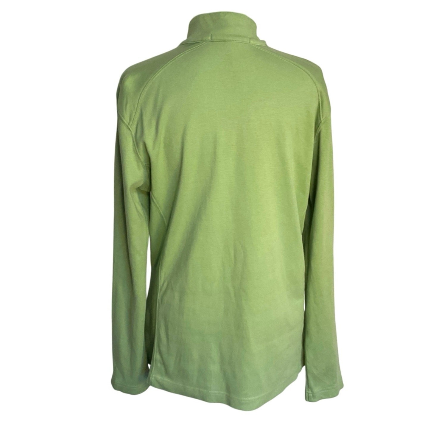 Devon & Jones Women’s Quarter Zip Pullover Size L Light Green