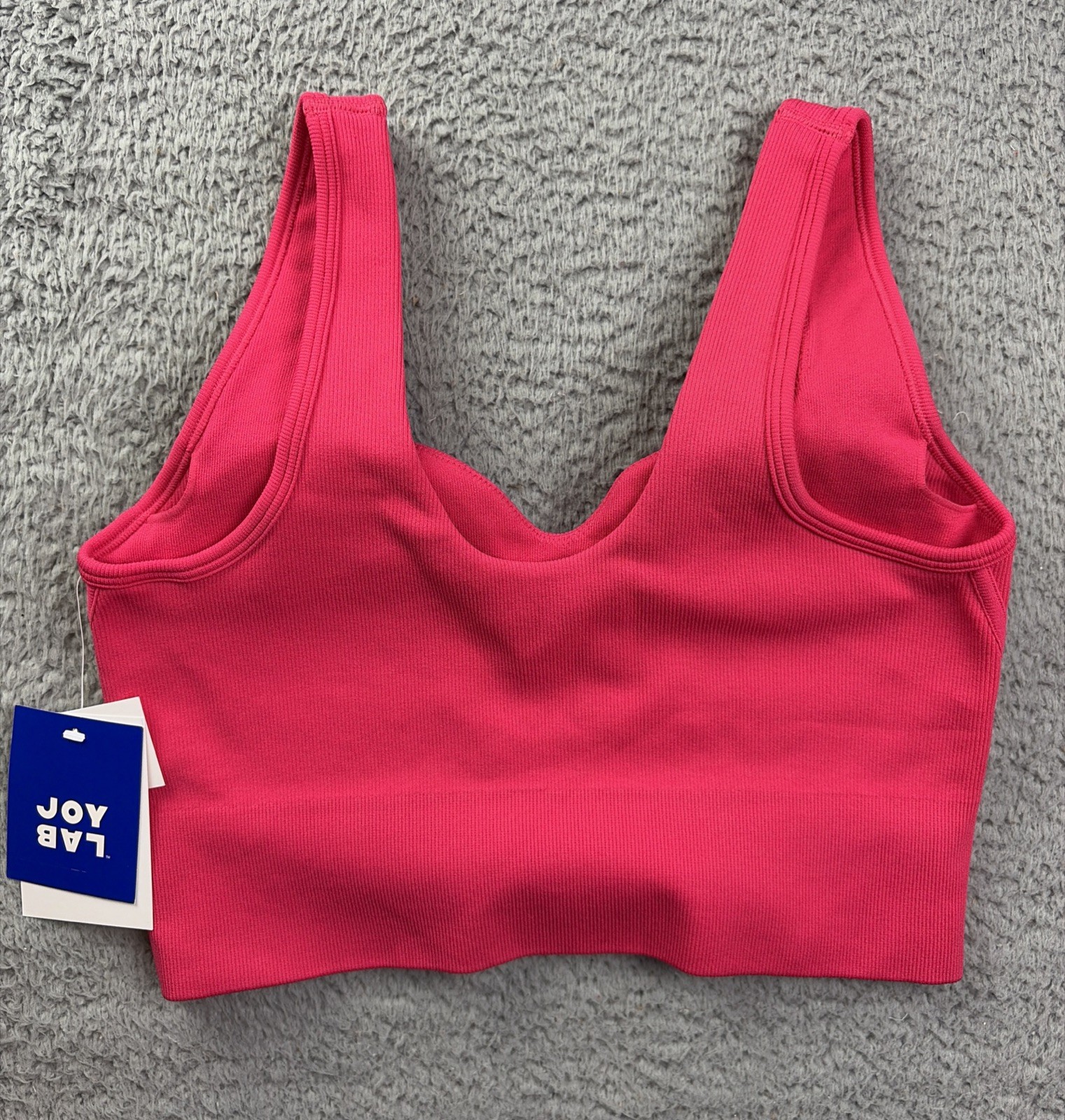 JoyLab Womens Large Red Seamless Sweatheart Support Tank Top