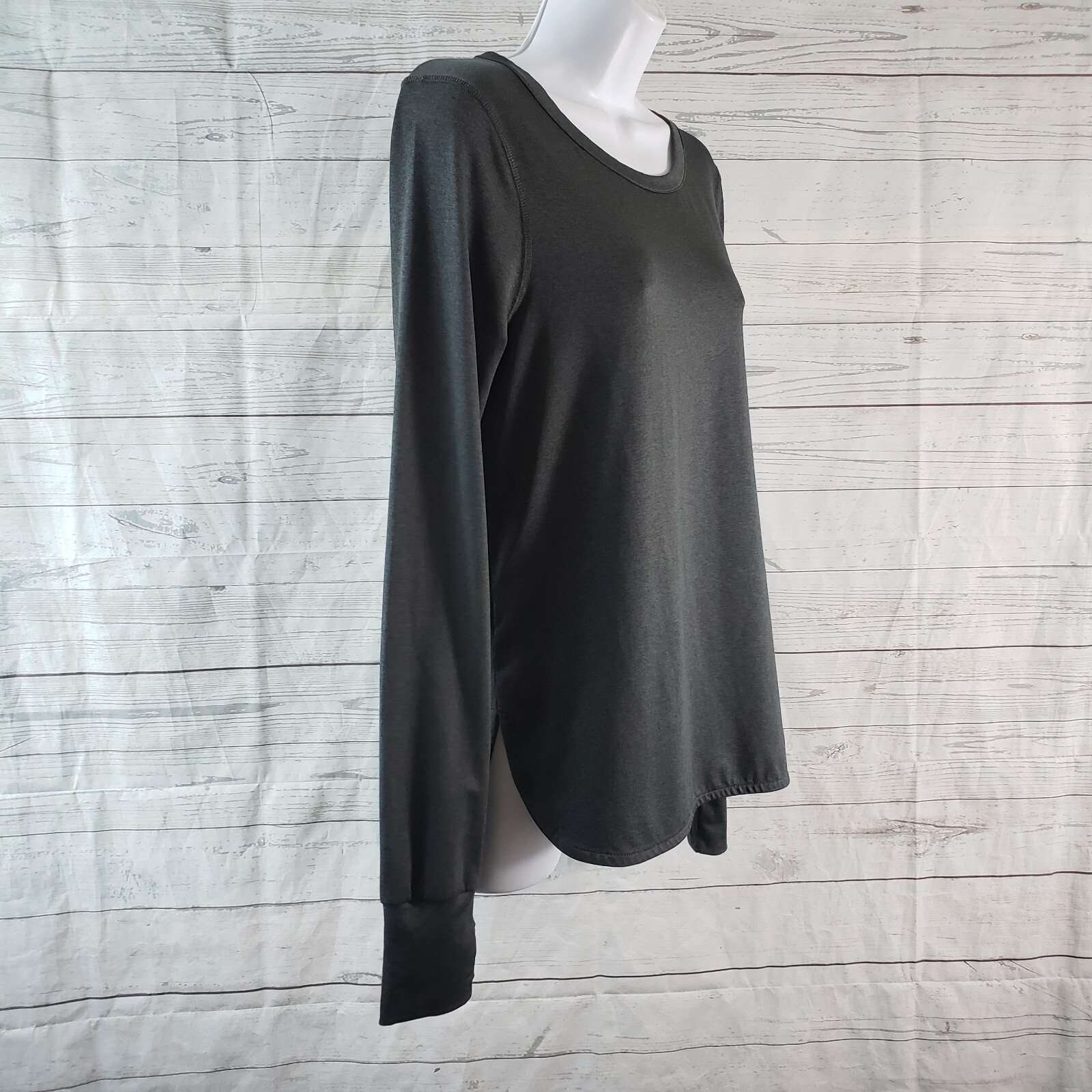Varley Womens Pullover Top Sz Small Gray Long Sleeve