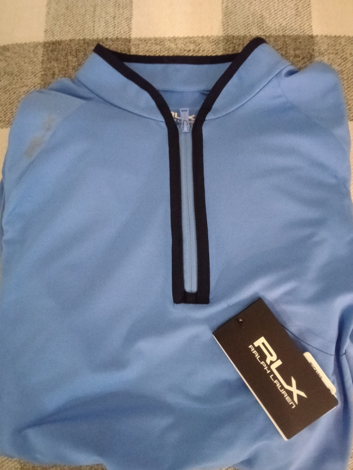 RLX Ralph Lauren Women’s Blue 1/4 Zip Golf Pullover Size Large