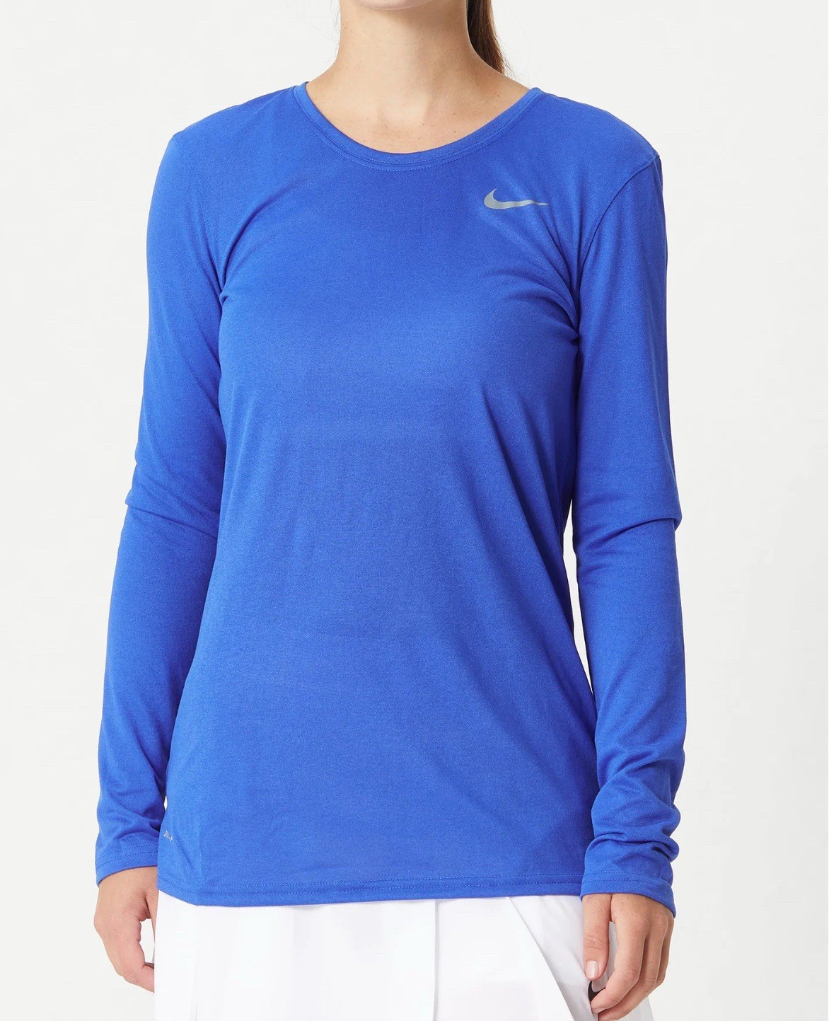 Nike Women’s Legend Long Sleeve Training Shirt Blue Size 2XL New