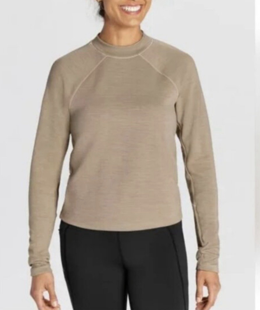 Women’s HOKA Midweight Merino Blend Long Sleeve, Size Small, Running, Walking