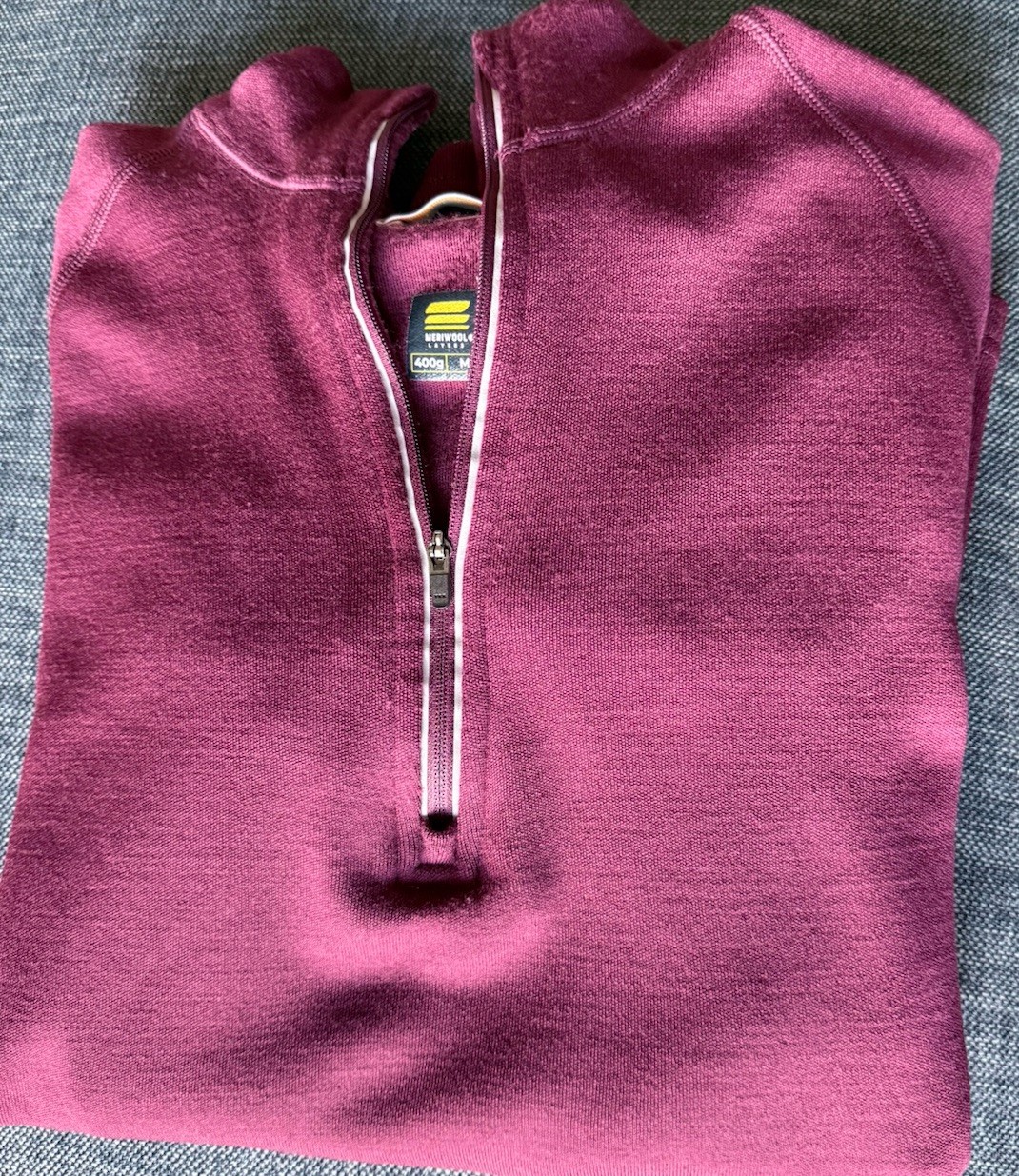 Meriwool Layers Womens Merino Wool 400g Heavyweight Base Layer 1/4 Zip Medium