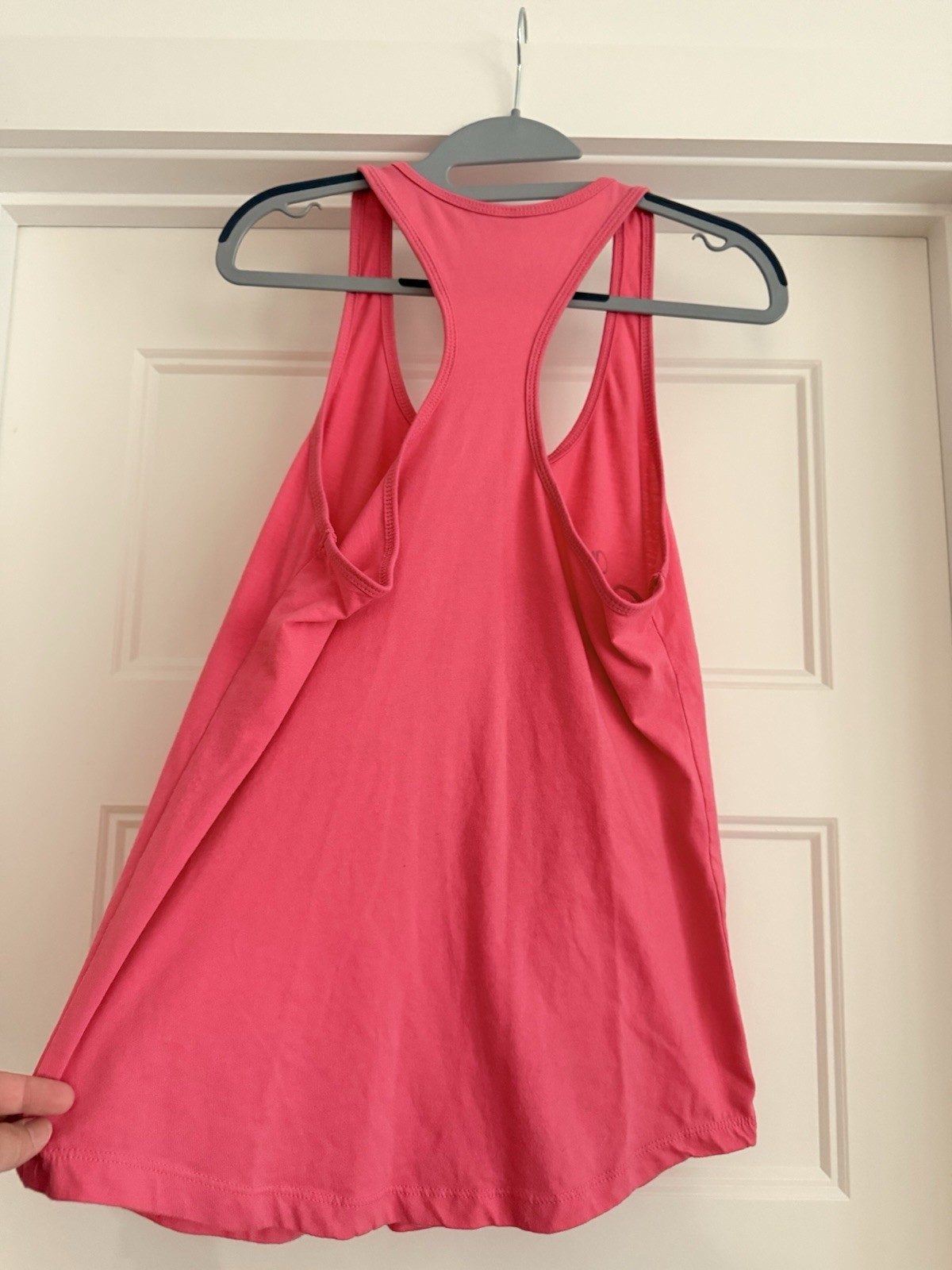 Next Level Ideal Pink Racerback Tank Top XL Cotton Scoop Neck Graphic Print