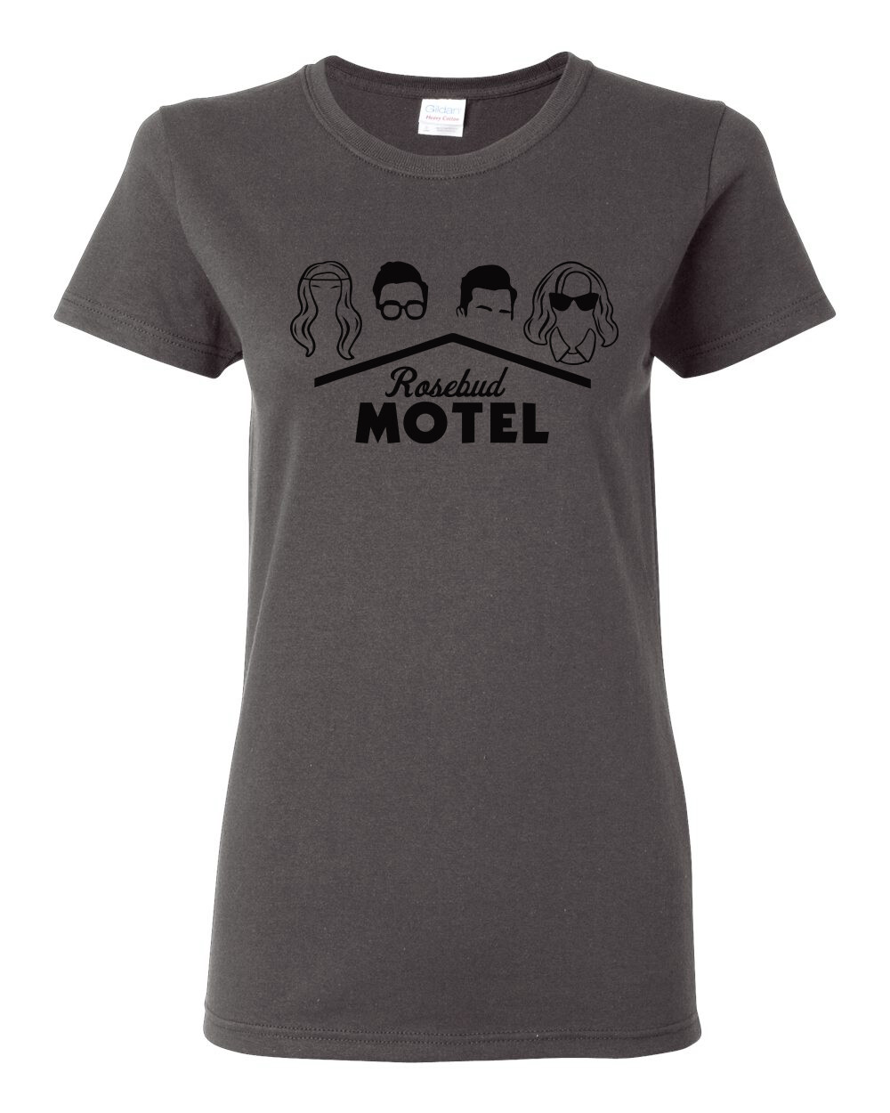 Classic Rosebud Motel Humor Women Graphic Shirt