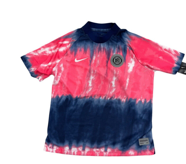 Nike FC Soccer Jersey Womens Short Sleeve Football Blue Pink Tie Dye Large or XL
