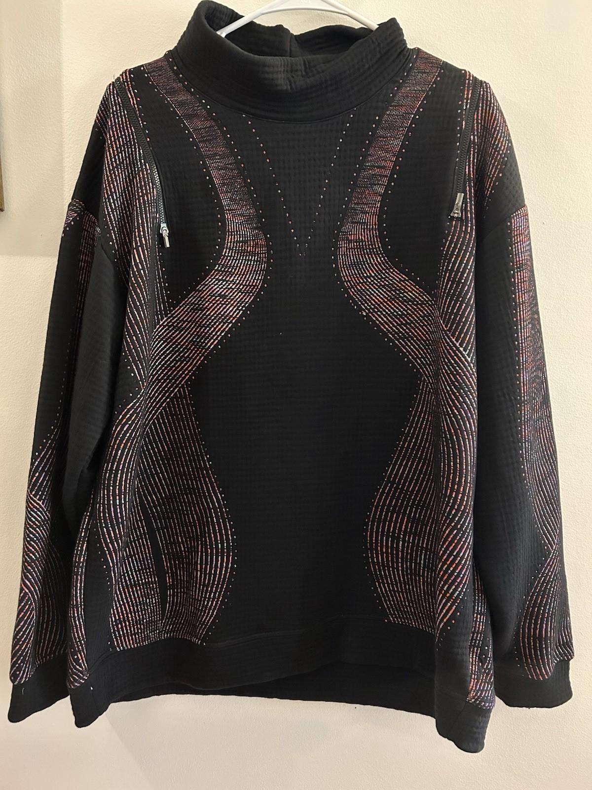 Nike City Ready Mock Neck Tech Pack Running Top Women’s M Black Zipper Details