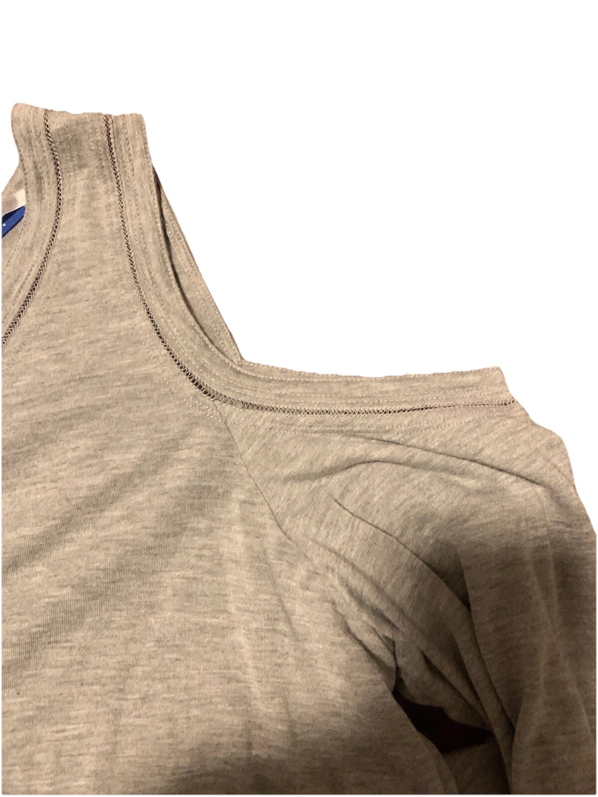 Calvin Klein Performance Dry Plus 2x Top Cold Shoulder Athletic Gray Workout 20