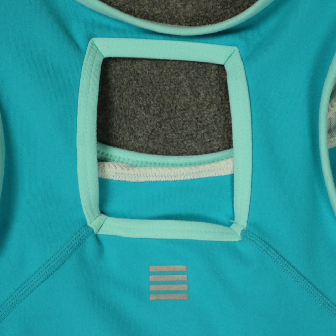 Lands End Athletic Performance Tank Top Racerback Built-in Bra Turquoise Blue XL