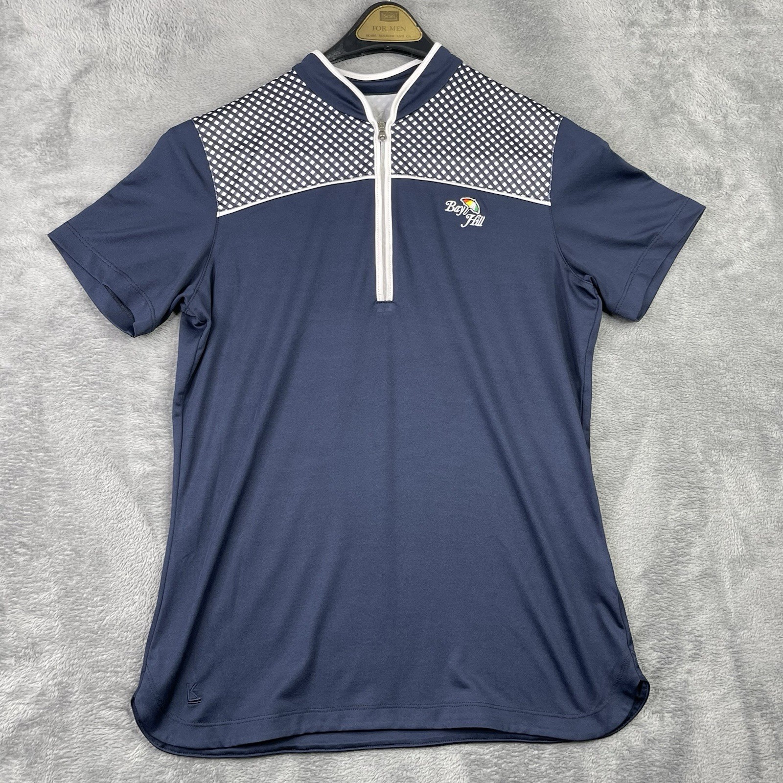 Kate Lord Shirt Women Small Blue Golf BAY HILL 1/4 Zip Active Pullover Tennis