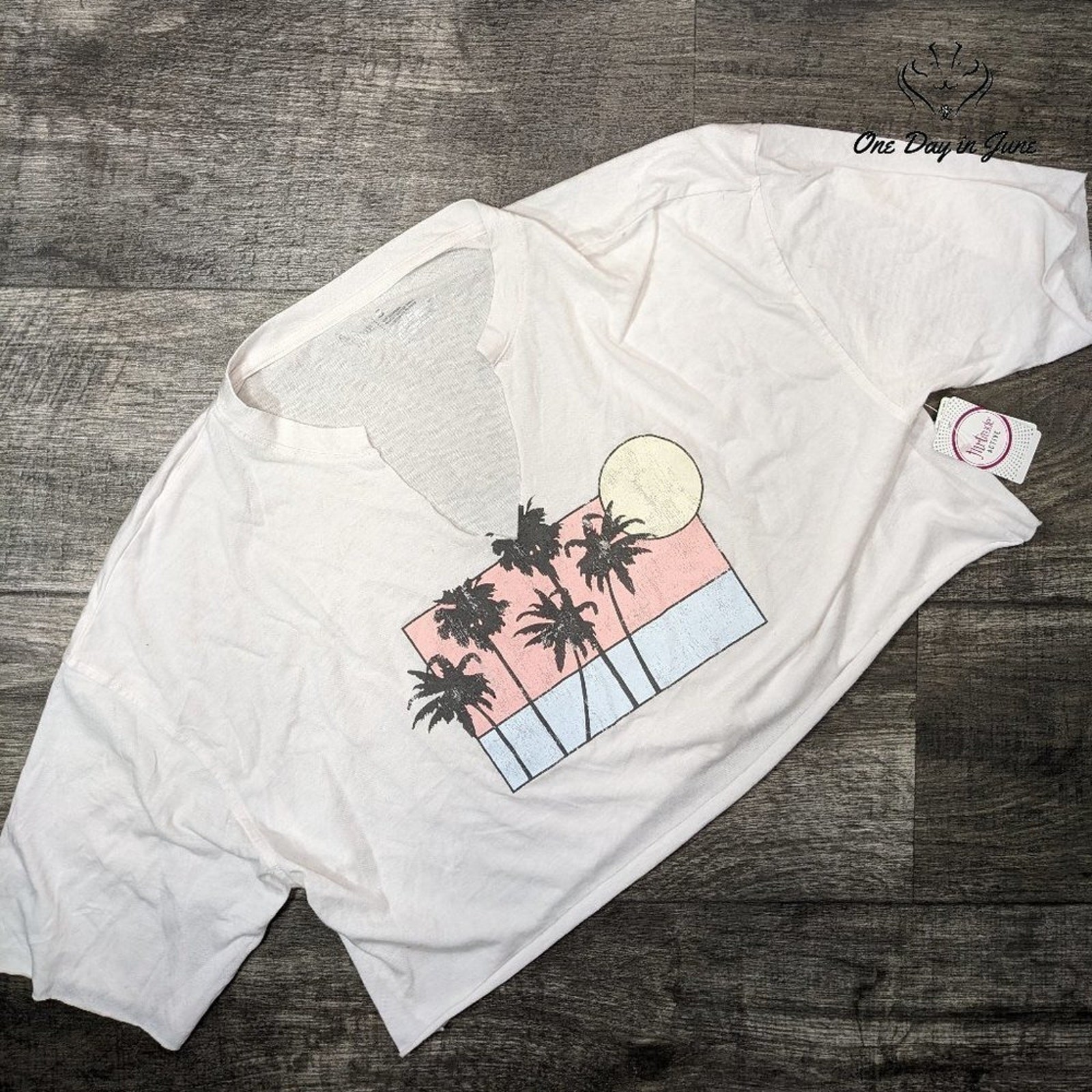 Flirtitude Juniors Cropped Short Sleeve Top Size S