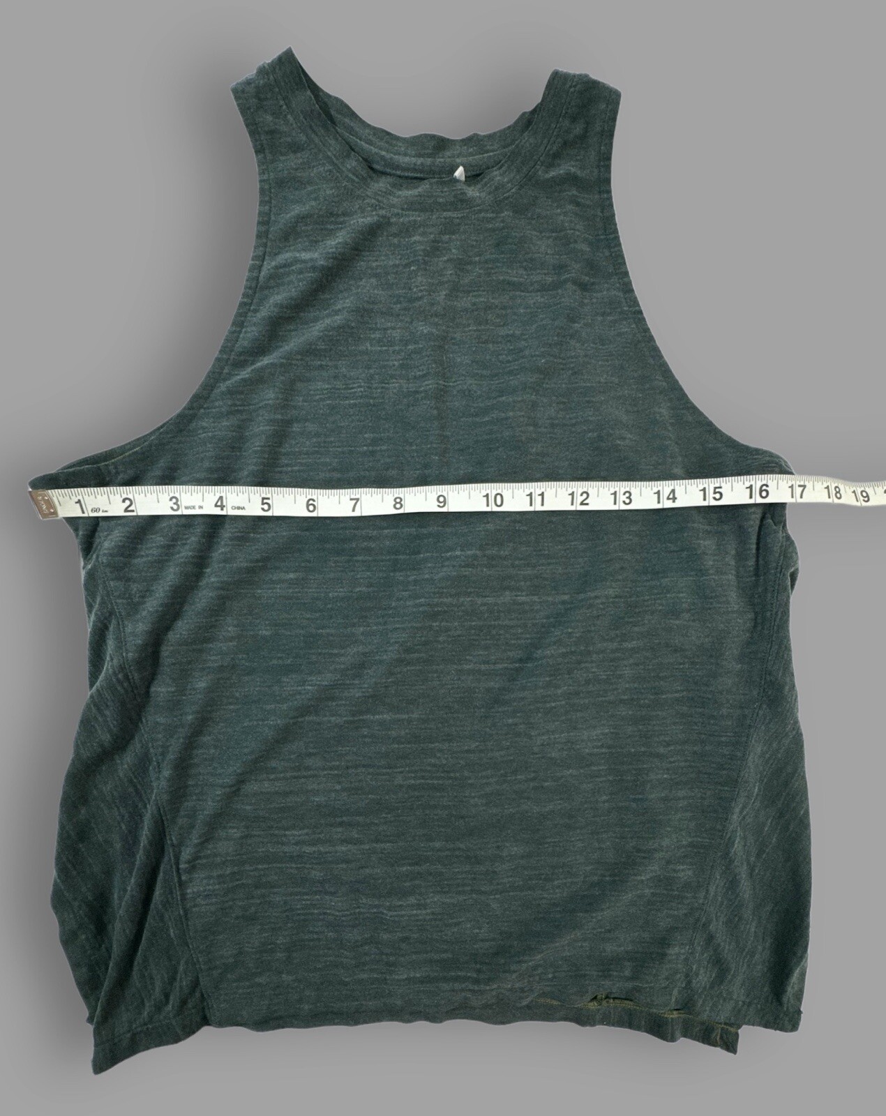 prAna North Star Recycled Split Side Active Tank in Dark Green Size S Small