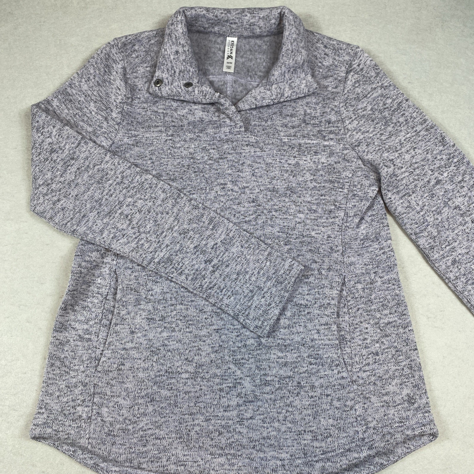 Kyodan Outdoor long sleeve Pullover Womens Medium Purple Fleece Sweatshirt
