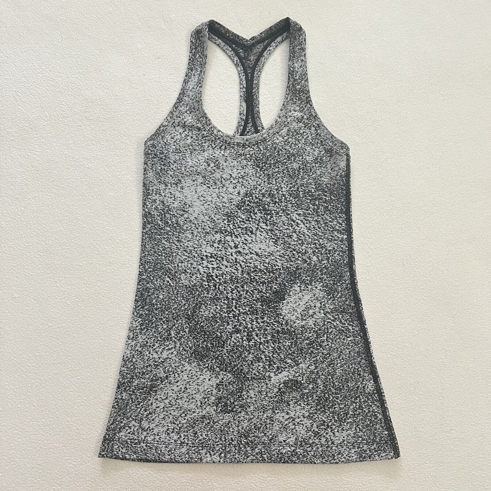 Lululemon Luon Spray Jacquard White Black CRB Cool Racerback II Tank Top 2 / 4