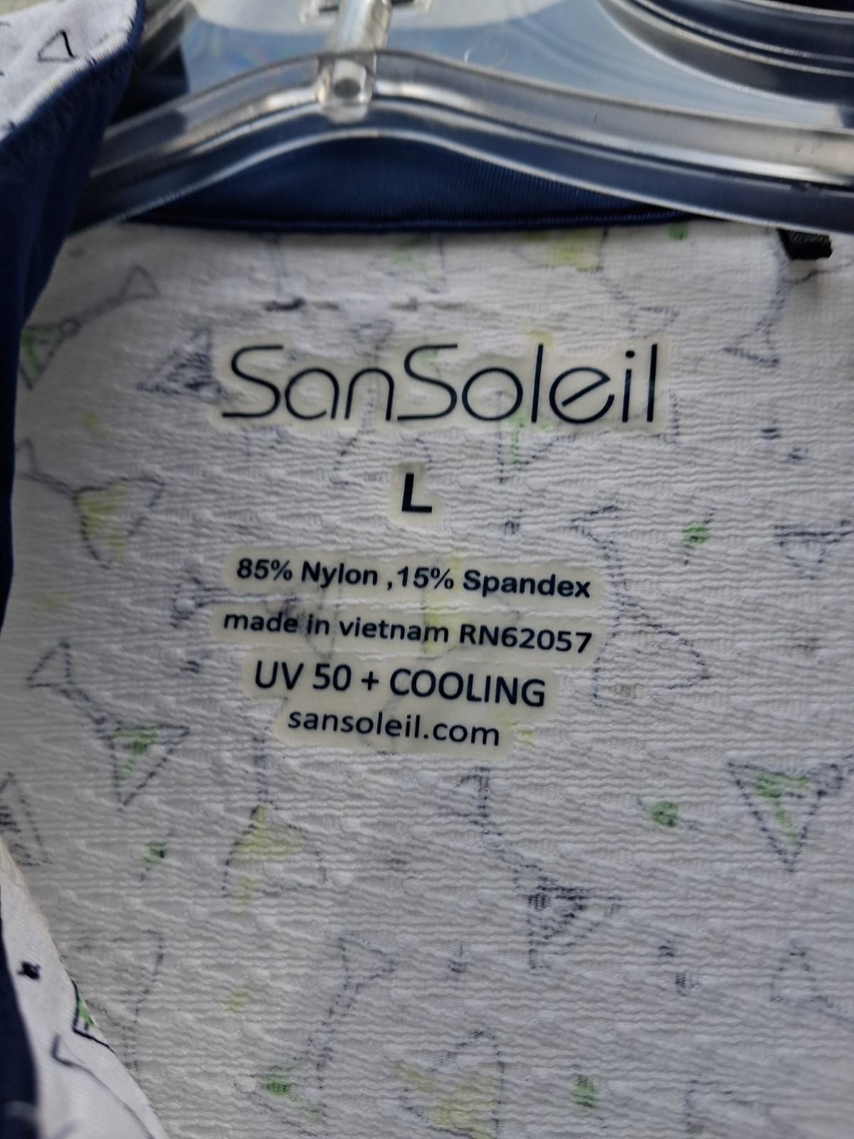 San Soleil 1/4 Zip Pullover Top Martini Cocktails Long Sleeve Sz L