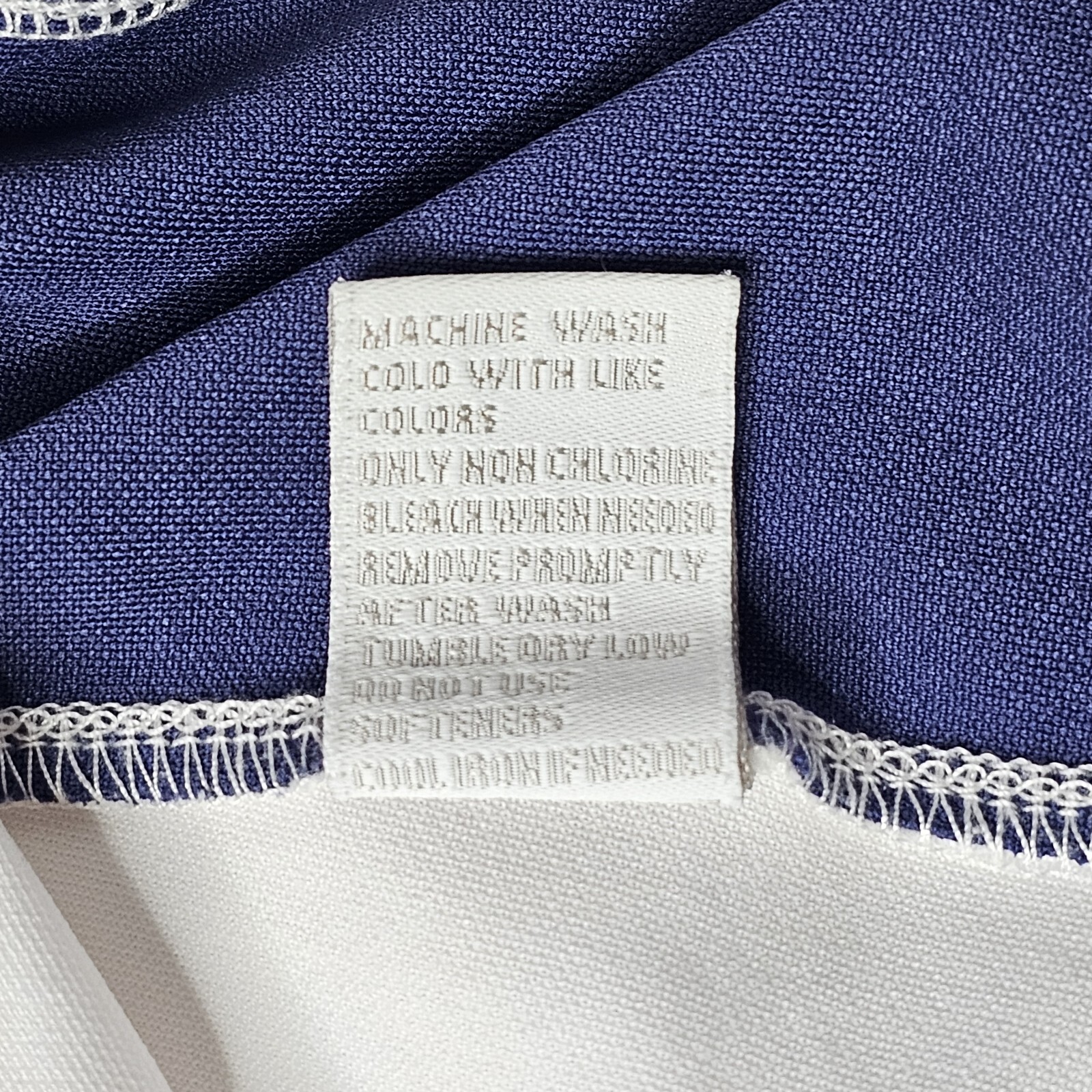 Bolle Womens Medium White Blue Top Pullover Athletic Shirt Colorblock 100% Poly