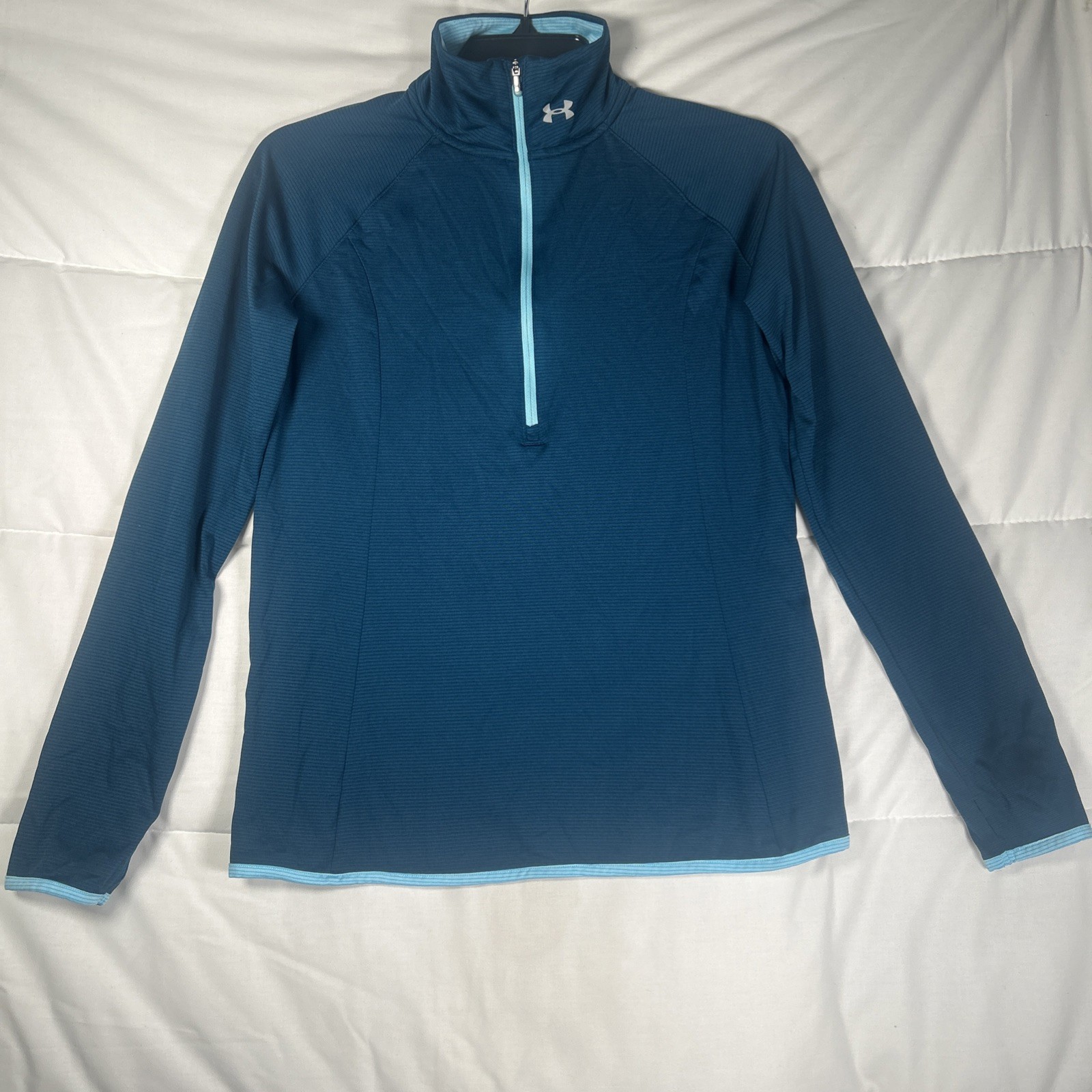 Under Armour Run Heat Gear Fitted 1/4 Zip Long Sleeve Shirt Women’s Small/Medium