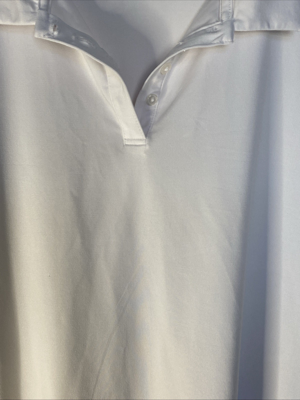 Tek Gear Women’s Plus Size XL White Polo golf shirt Short Sleeve Poly Blend EUC