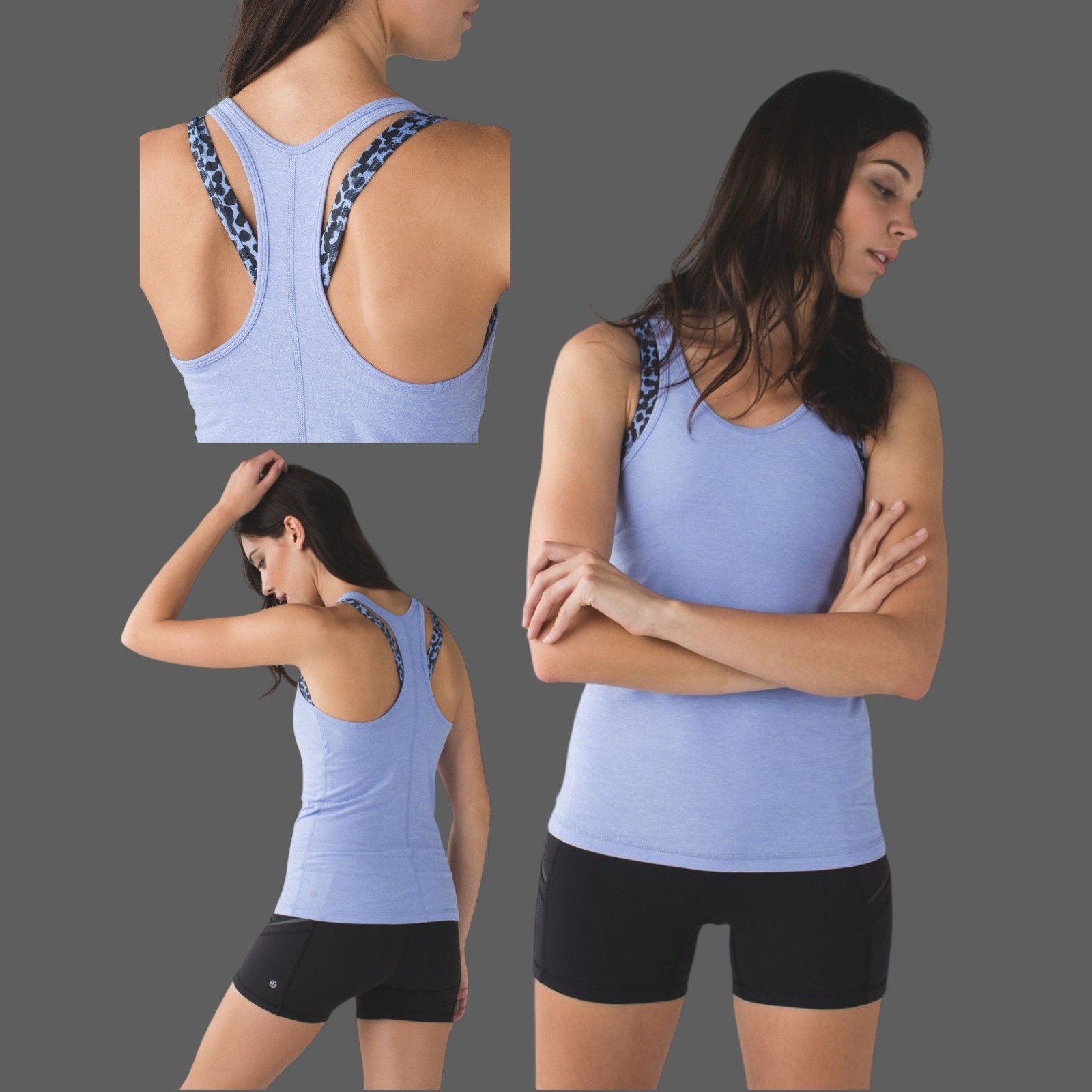 Lululemon Inspiration Tank II Top Women’s Sz 6 Built-In Sports Bra Shirt