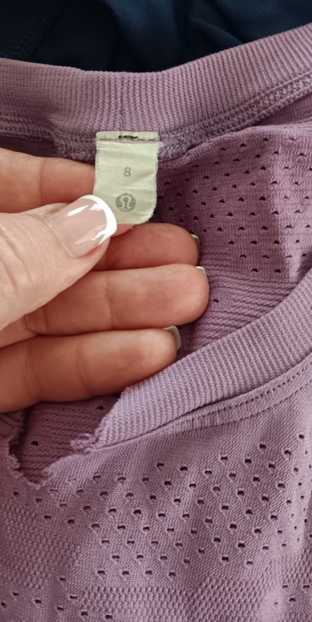 Lululemon 8 Train to Be Mesh Tank Top *Camo Dot Camo Wisteria Purple W1CSRS