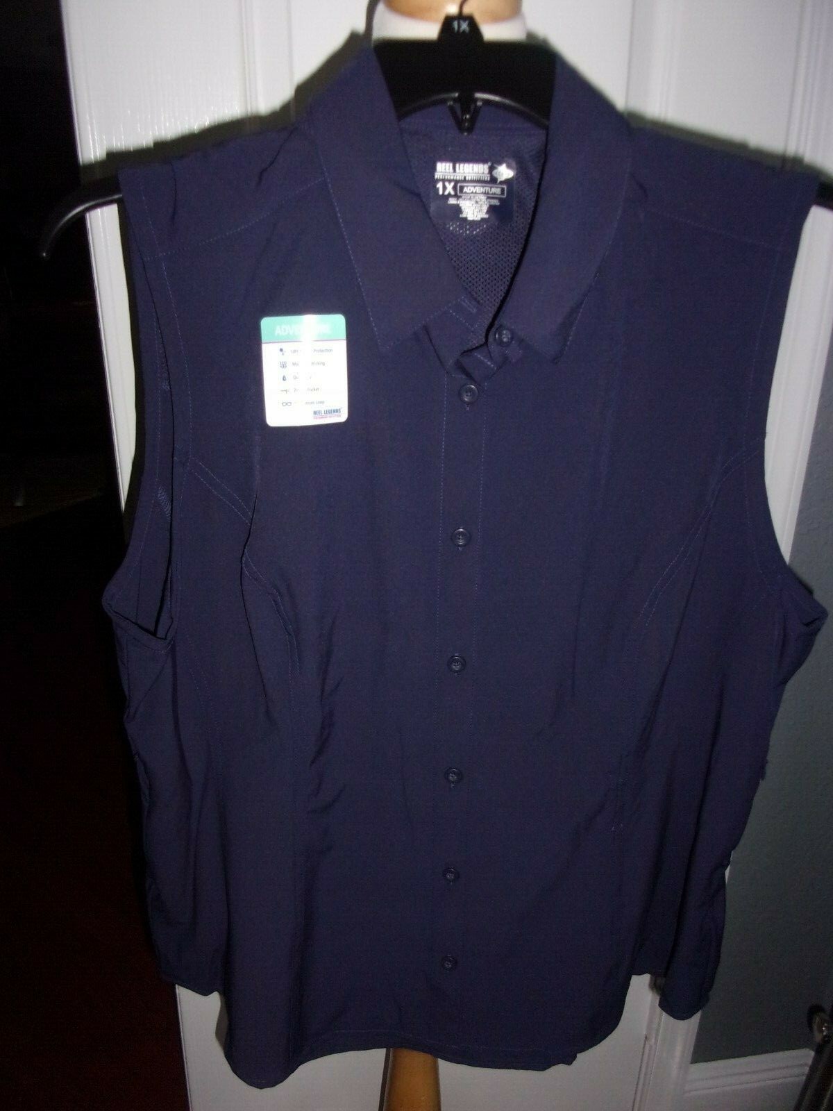 REEL LEGENDS WOMEN’S ADVENTURE ECLIPSE TOP SIZE 1X MSRP $44