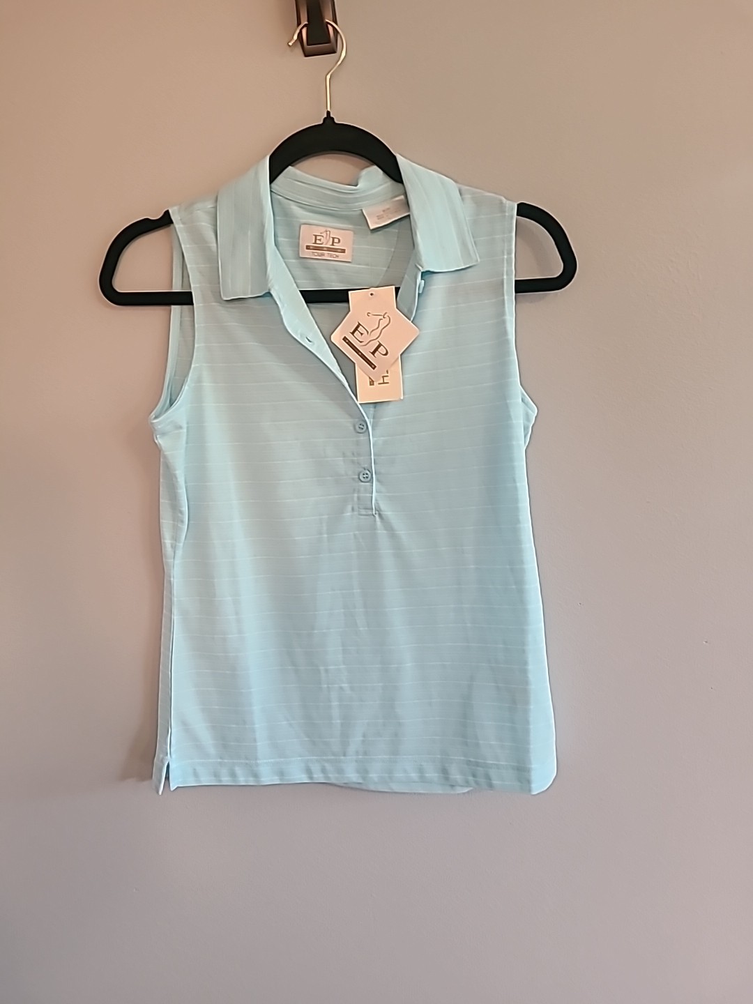 EP Pro Turquoise Striped Tank NWT Women’s Small Petite