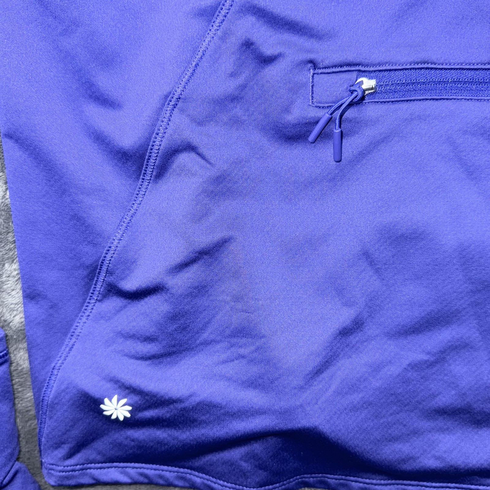 Athleta Pullover Womens Small Purple 1/4 Zip Long Sleeve Stretch Athletic