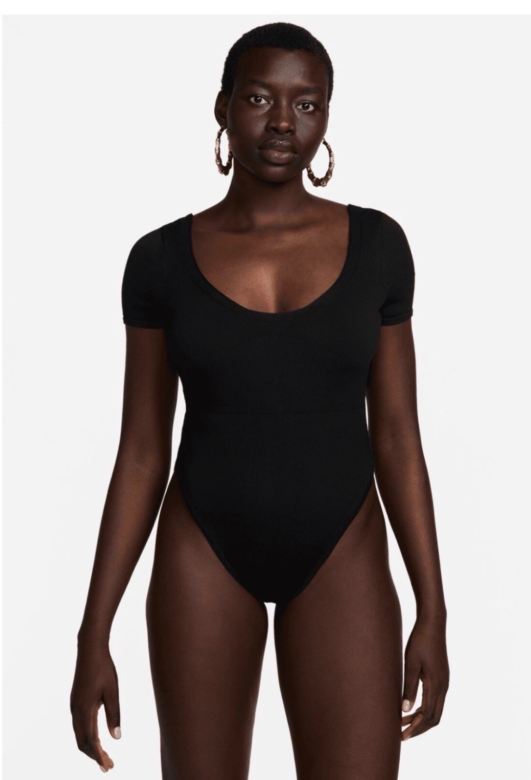 NWT Nike Sportswear Chill Knit Sweater Body Suit Black FN4692-010 Size Medium
